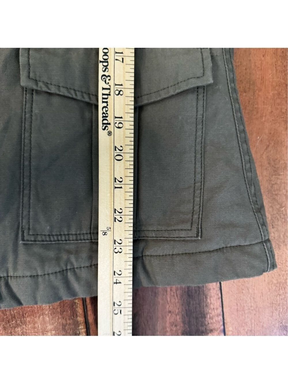 H&M Divided Olive Utility Jacket Women’s 4 Military Cargo Safari Layering Trendy - Picture 10 of 10